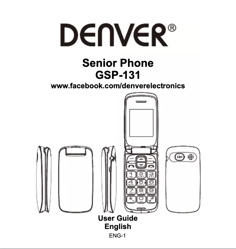 Page 1 de la notice Manuel utilisateur Denver GSP-131