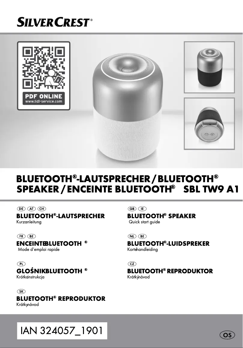 Page n°1 - Manuel utilisateur SilverCrest SBL TW9 A1
