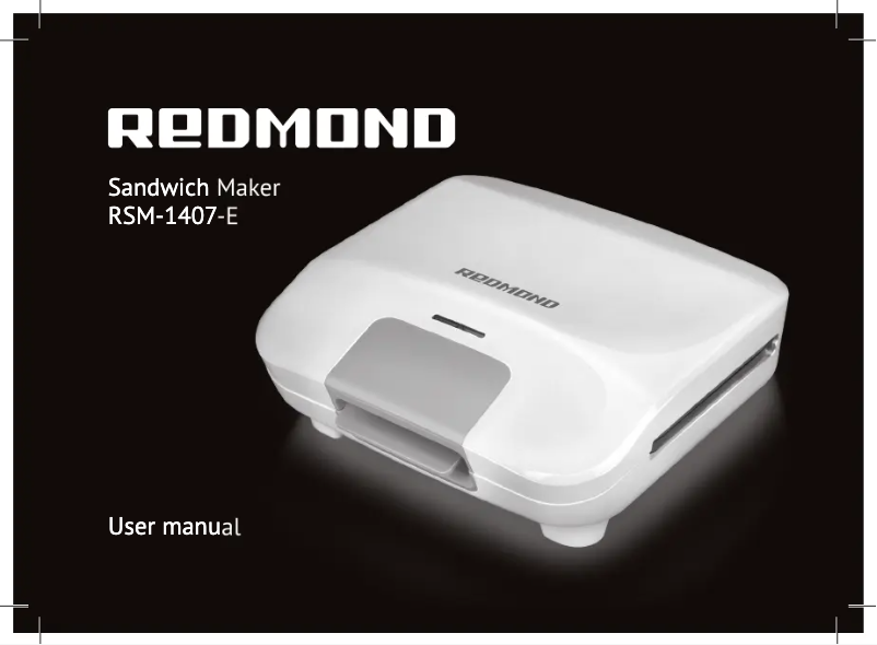 Page n°1 - Manuel utilisateur Redmond RSM-1407-E