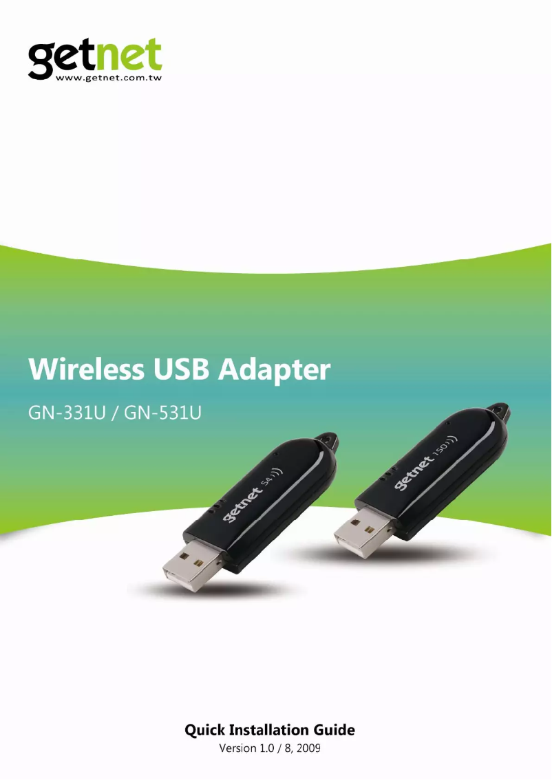 Page 1 de la notice Manuel utilisateur Getnet GN-331U