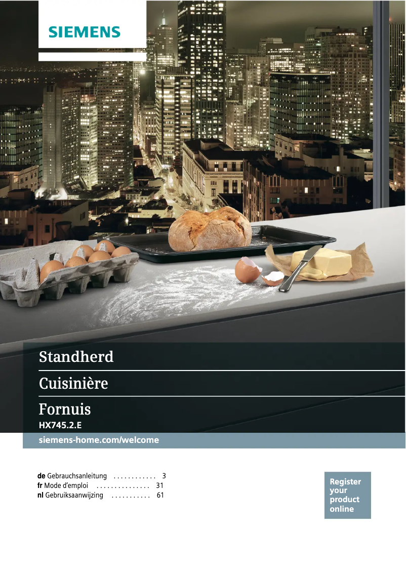 Page n°1 - Manuel utilisateur Siemens HX745220E