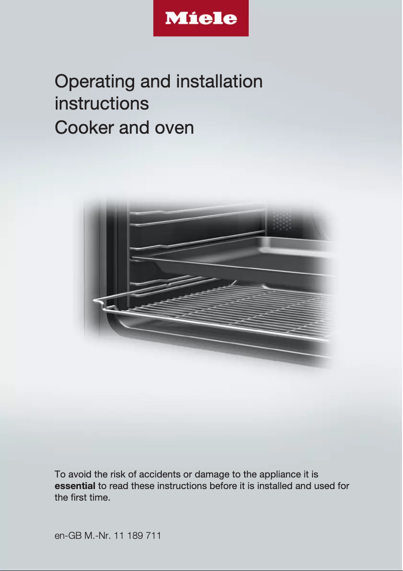 Image de la première page du manuel de l'appareil H 2850 B