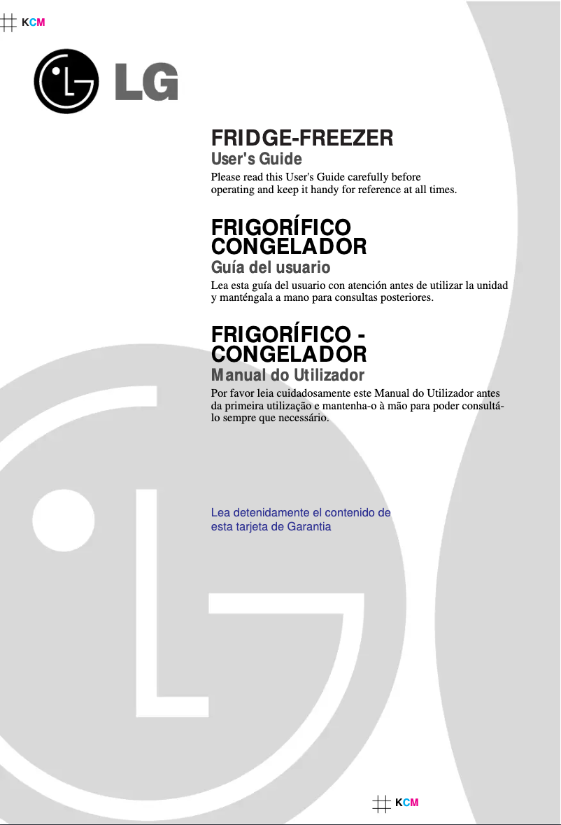 Page 1 de la notice Manuel utilisateur LG GR-379GCA