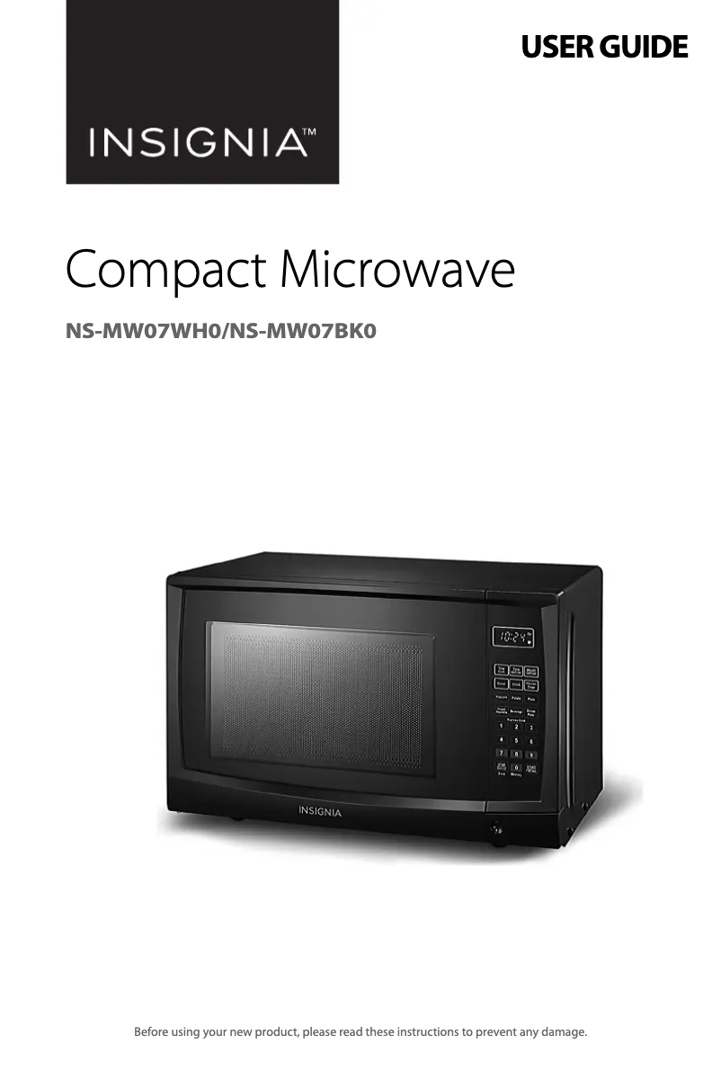 Page 1 de la notice Manuel utilisateur Insignia NS-MW07WH0