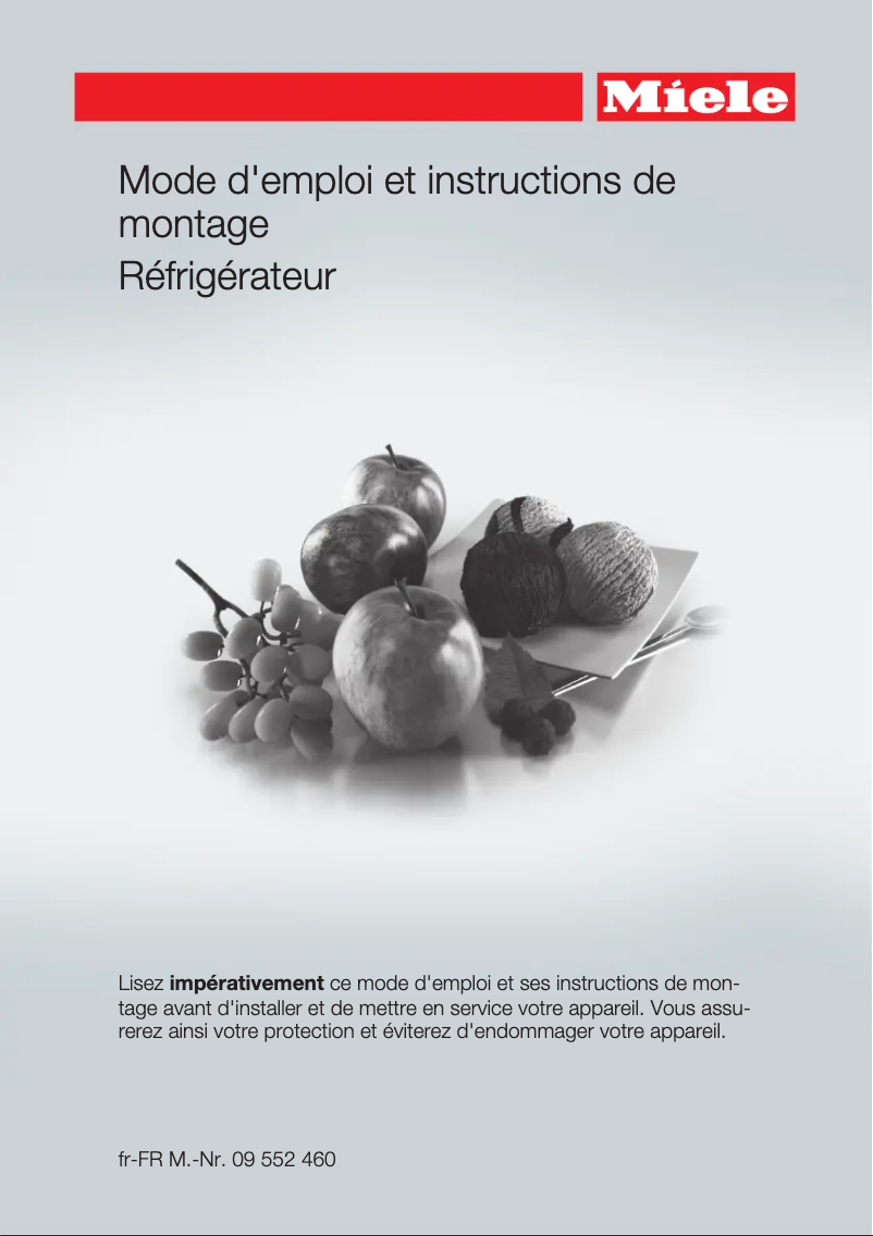 Image de la première page du manuel de l'appareil K 12012 S