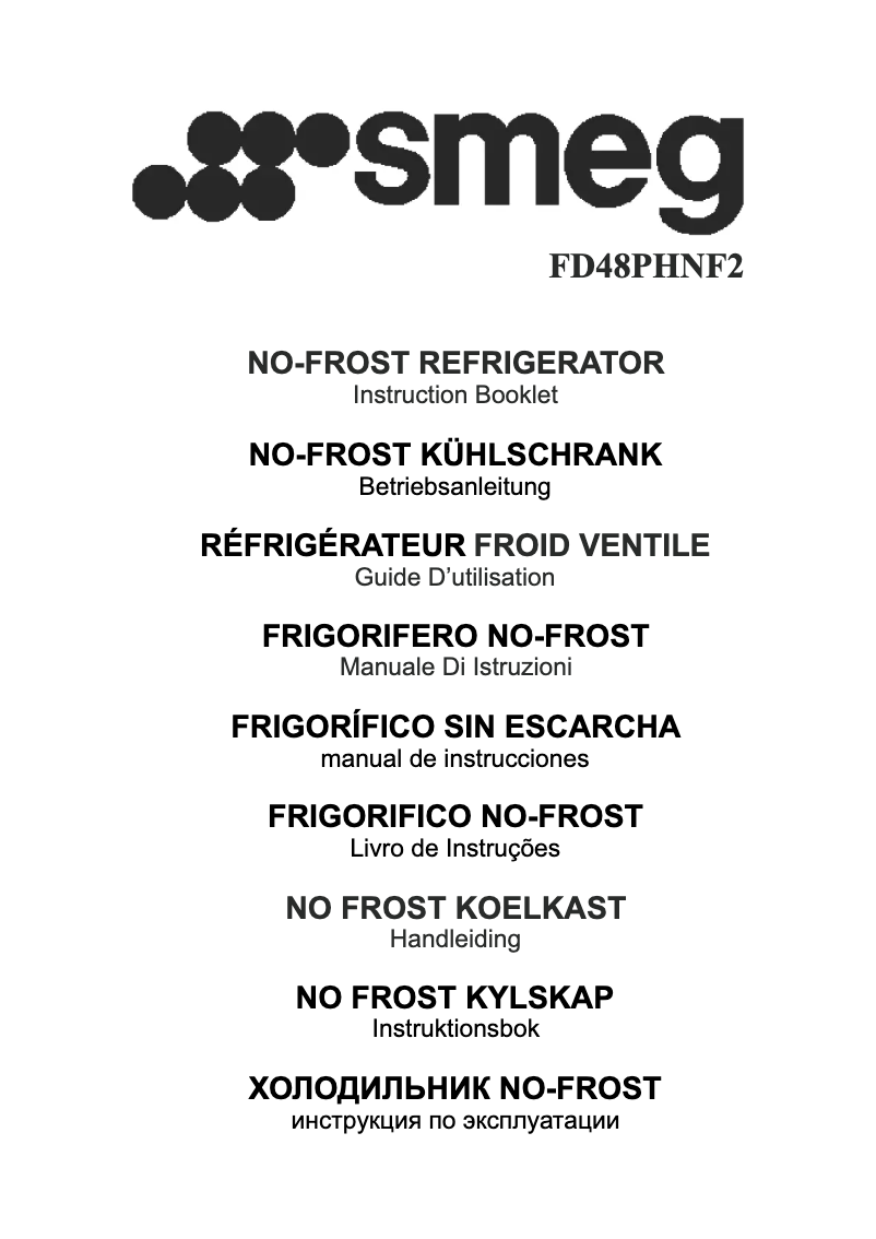 Page 1 de la notice Manuel utilisateur Smeg FD48PHNF2