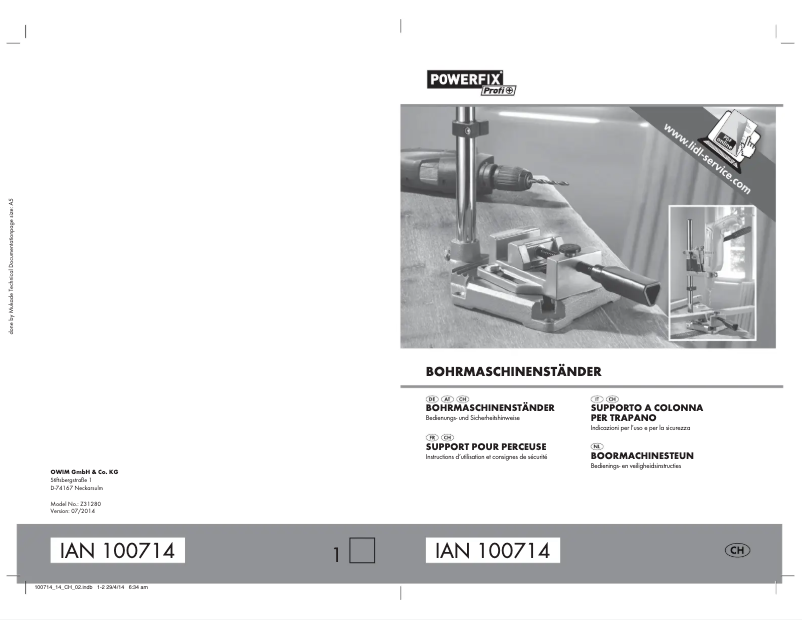 Image de la première page du manuel de l'appareil Z31280