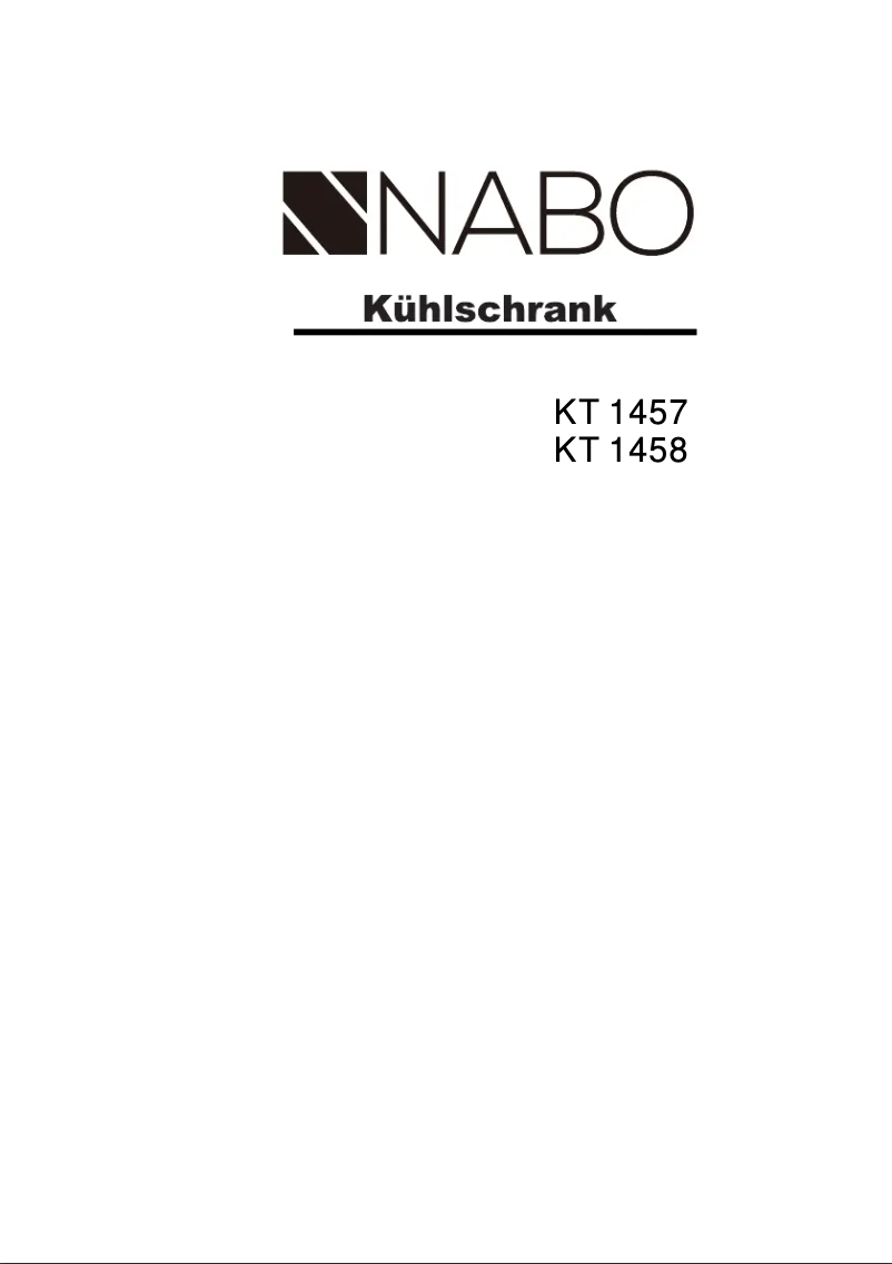 Page n°1 - Manuel utilisateur Nabo KT 1457
