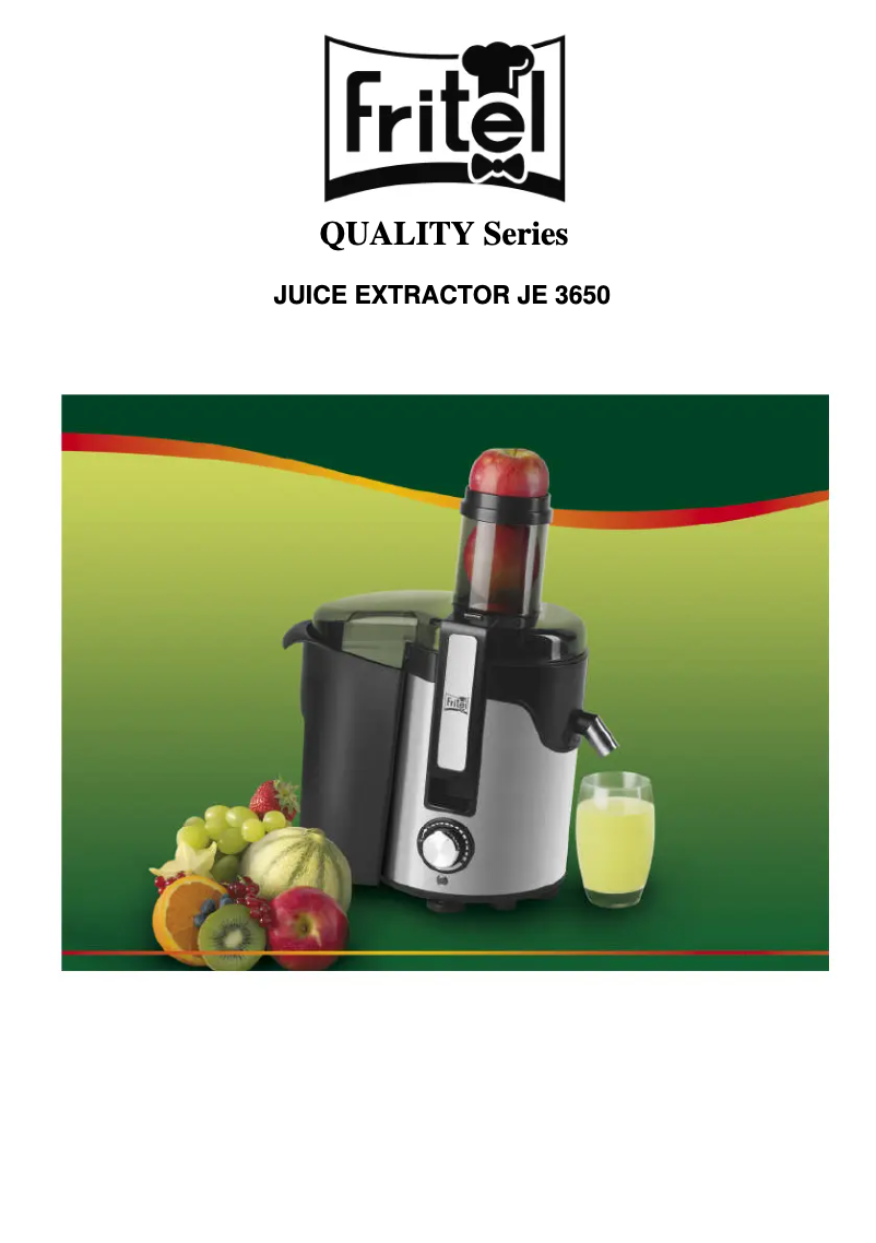 Image de la première page du manuel de l'appareil JE 3650