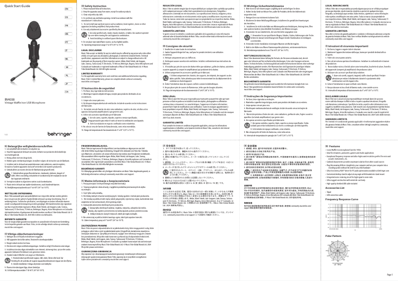 Imagen de la primera página del manual del dispositivo BV4038