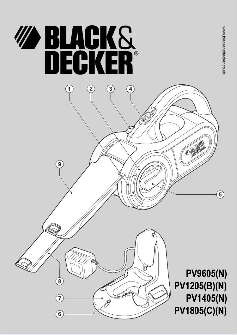 Page n°1 - Manuel utilisateur Black & Decker PV1205B