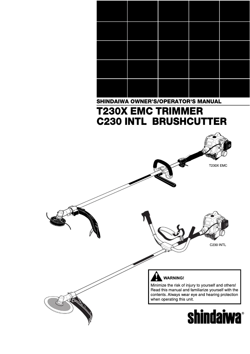 Página 1 del manual Manual de usuario Shindaiwa C230