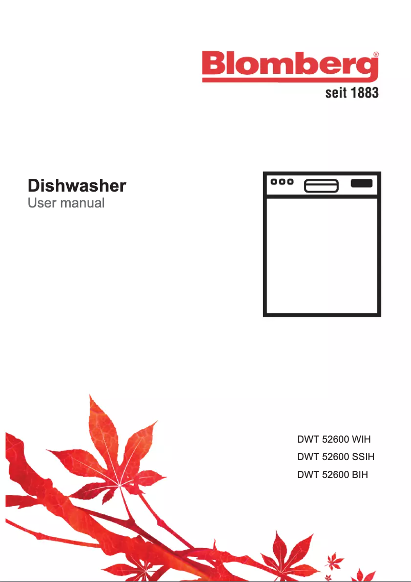 Page n°1 - Manuel utilisateur Blomberg DWT52600SSIH
