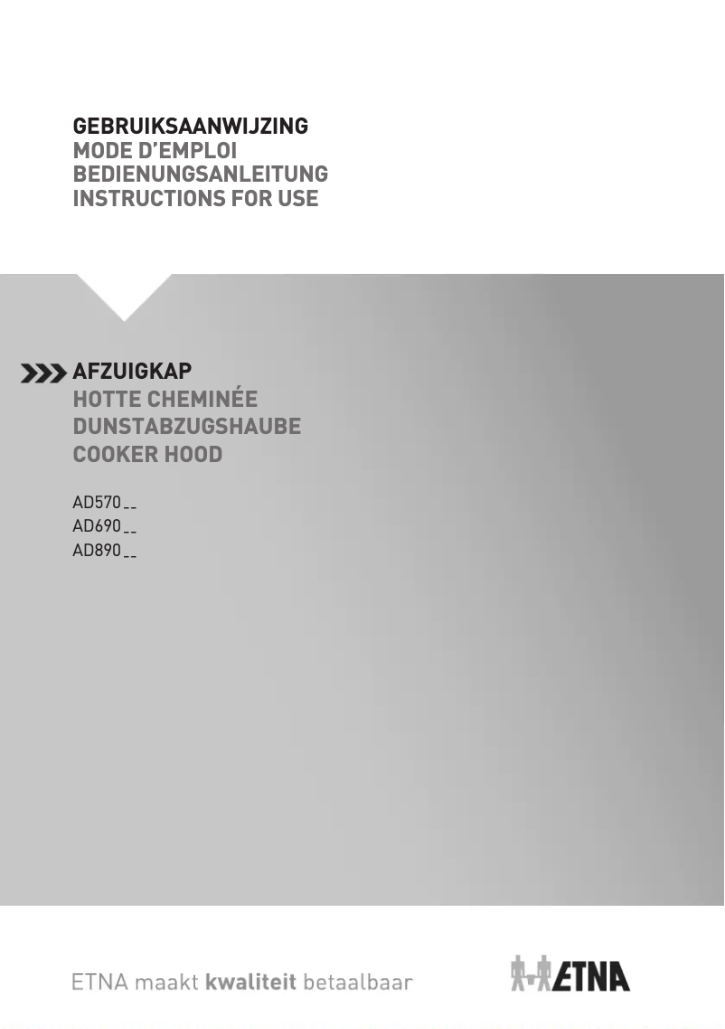 Page n°1 - Manuel utilisateur Etna AD690ZT