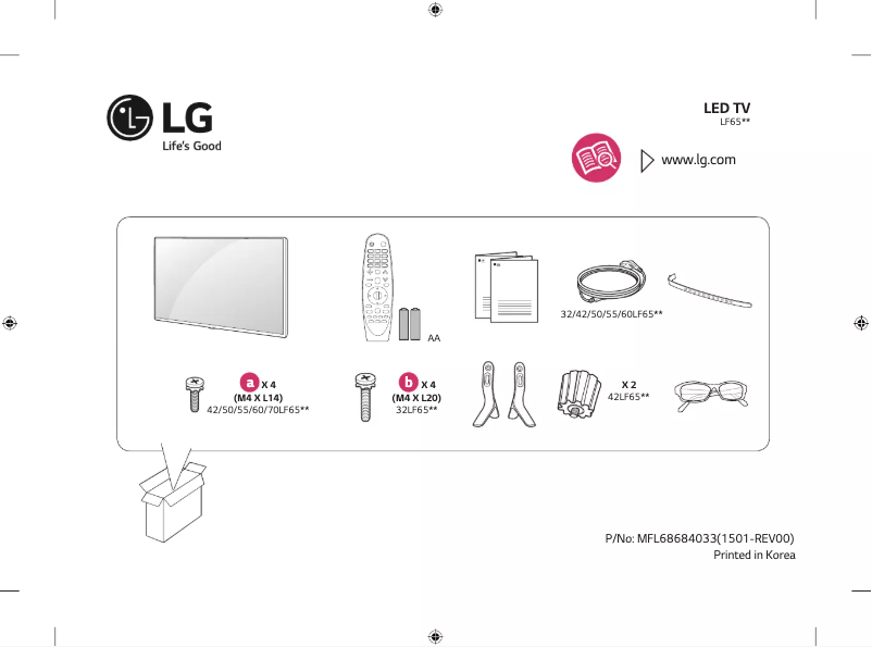 Página 1 del manual Manual de usuario LG 50LF6500