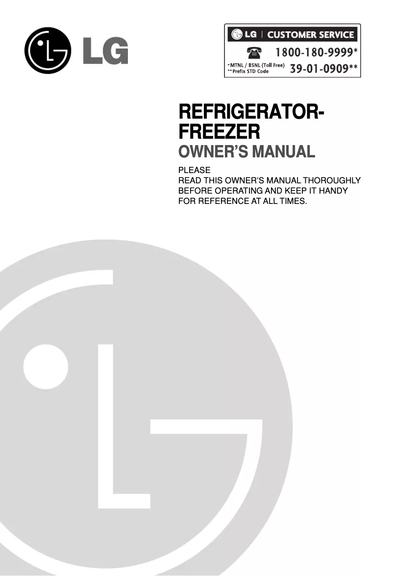 Image de la première page du manuel de l'appareil GR-B652YSP