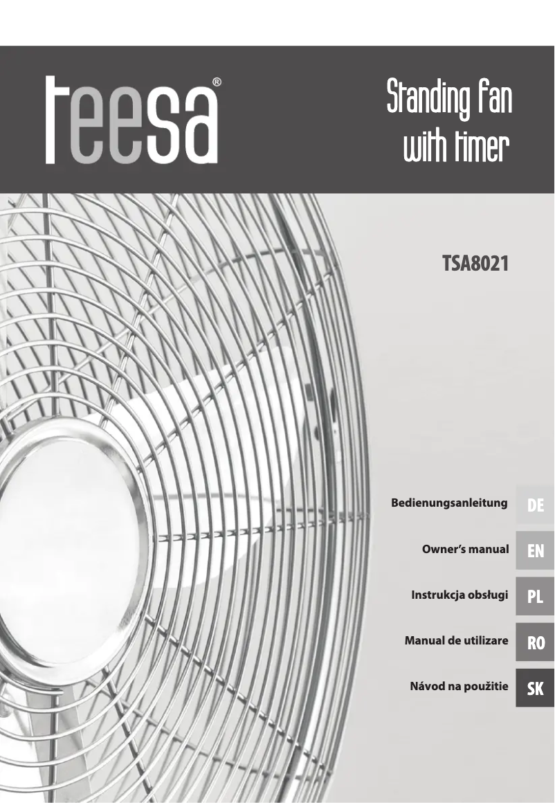 Page n°1 - Manuel utilisateur Teesa TSA8021