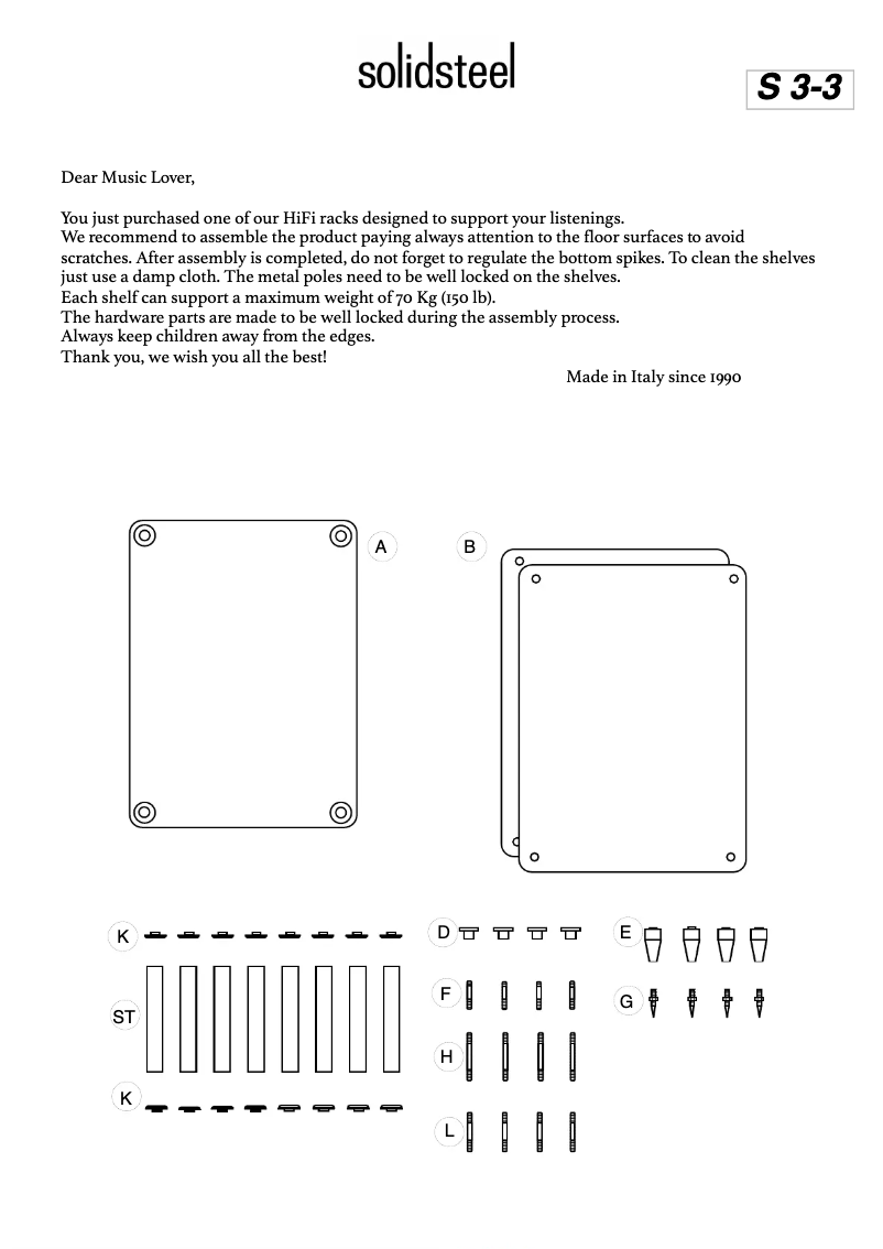 Page n°1 - Manuel utilisateur Solidsteel S3-3