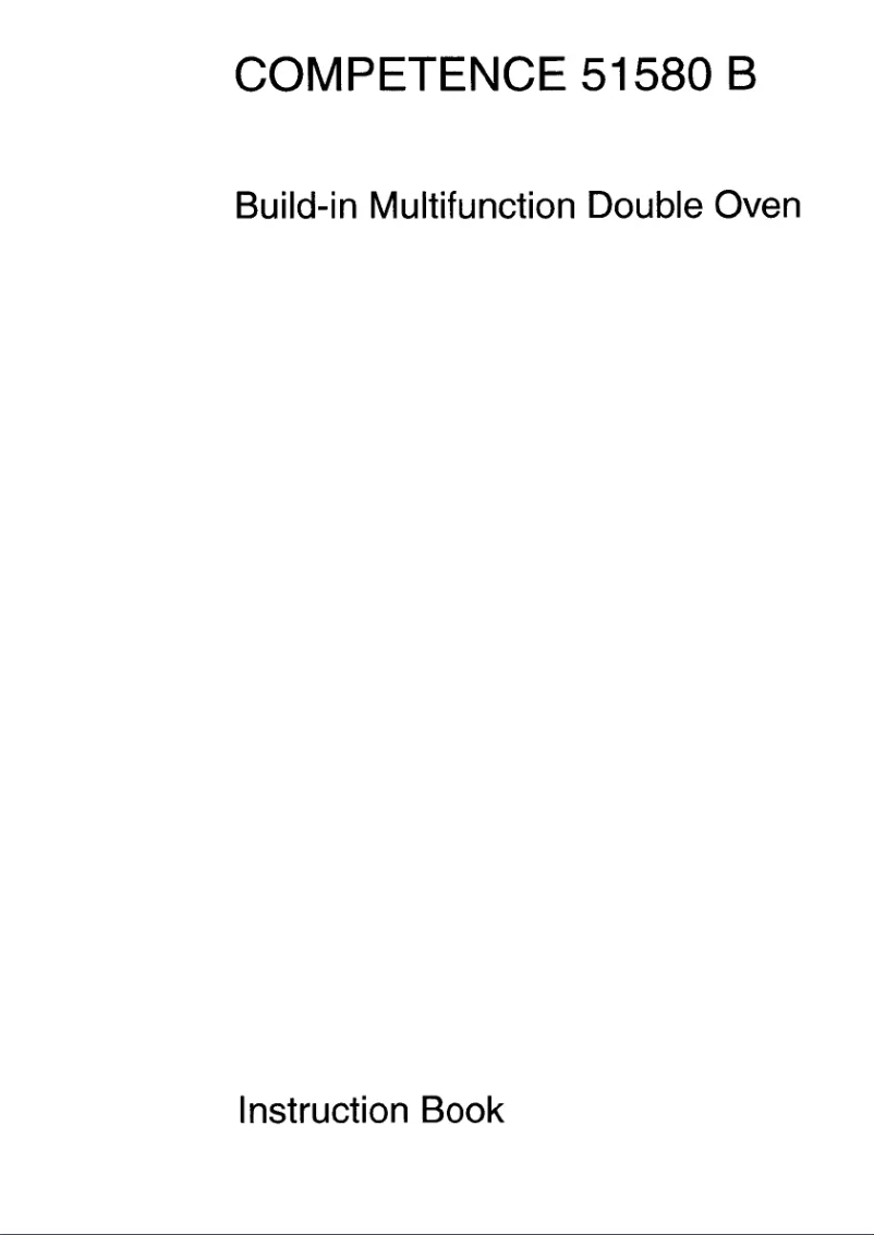 Image de la première page du manuel de l'appareil Competence 51580 B W