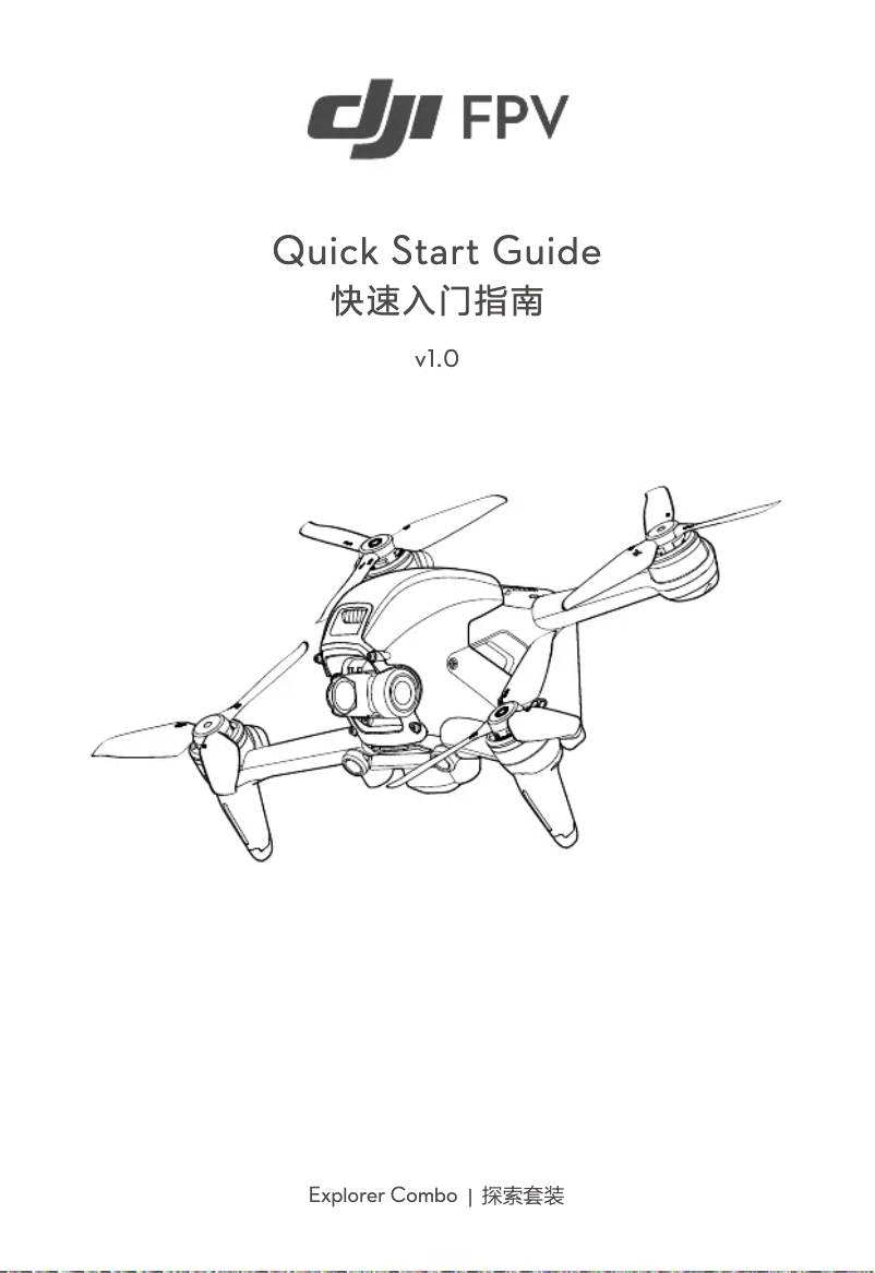 Page n°1 - Guide de démarrage rapide DJI FPV