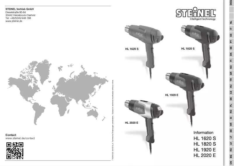 Page 1 de la notice Manuel utilisateur Steinel HL 1820 S