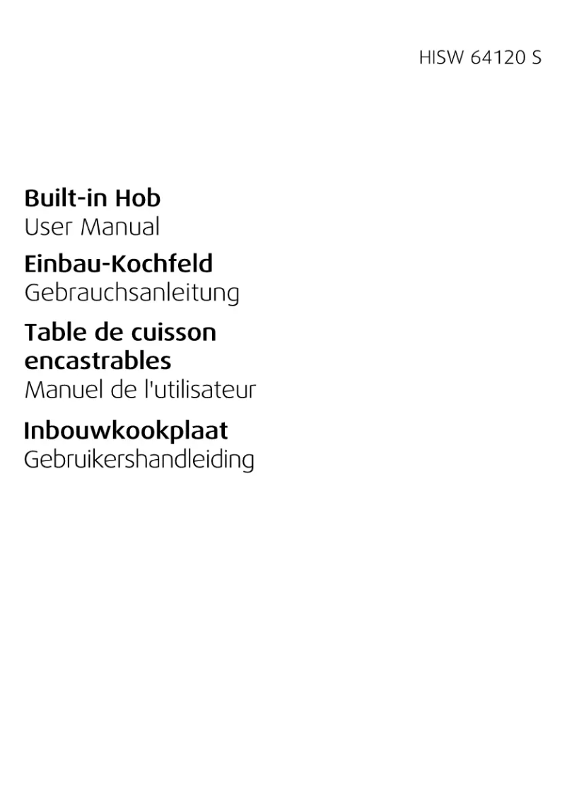 Page n°1 - Manuel utilisateur Beko HISW 64120 S