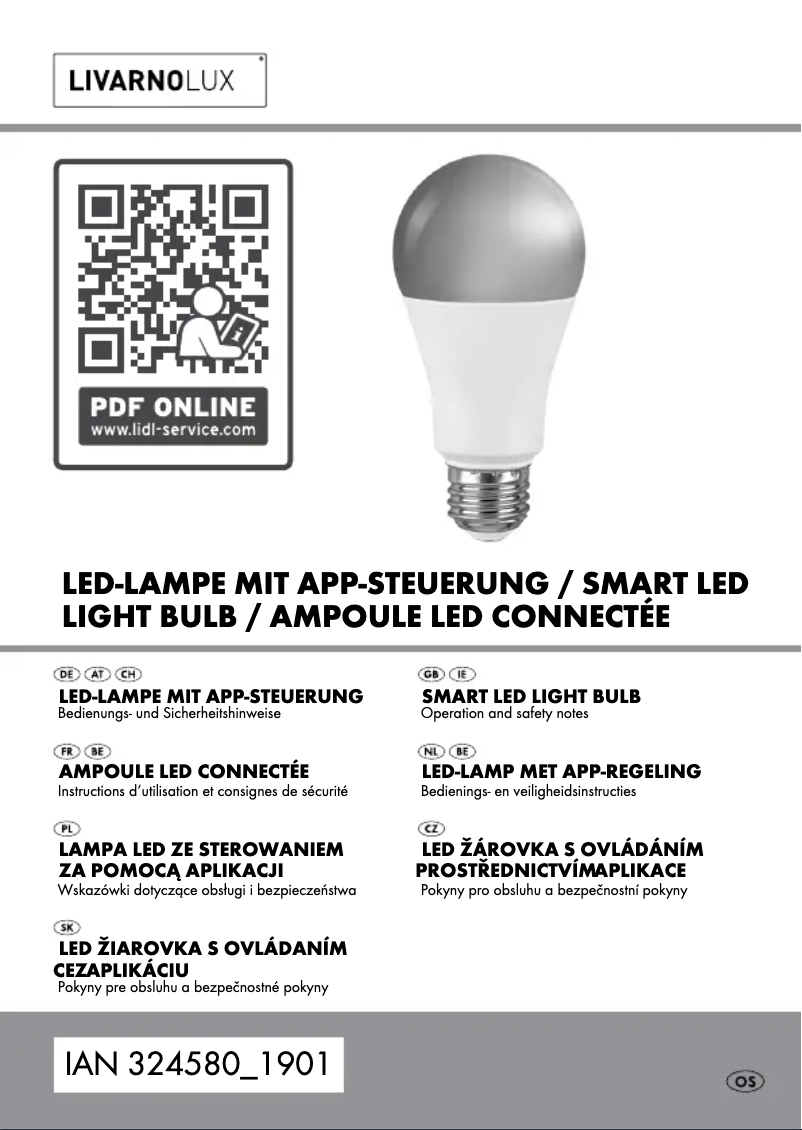 Página 1 del manual Manual de usuario Livarno Lux IAN 324580