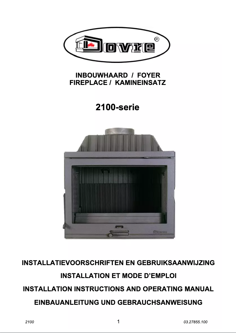 Image de la première page du manuel de l'appareil 2100-serie