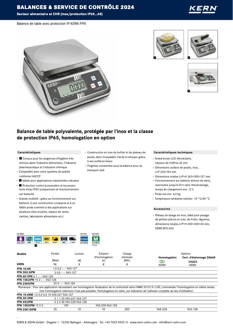Image de la première page du manuel de l'appareil FFN 3K1IPM