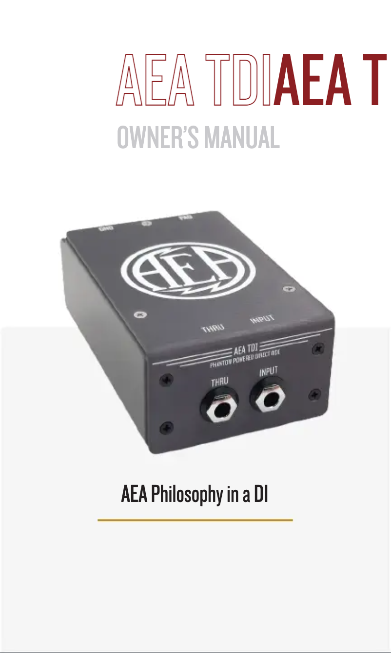 Image de la première page du manuel de l'appareil TDI