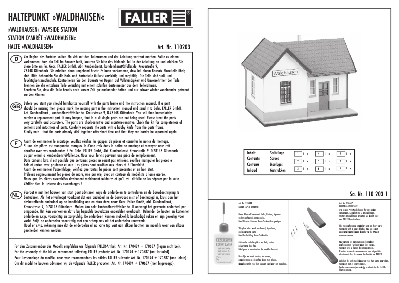 Page 1 de la notice Manuel utilisateur Piko 110203