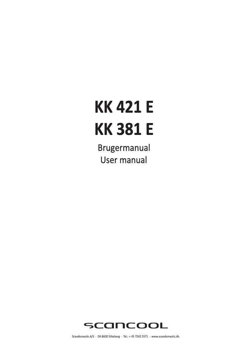 Image de la première page du manuel de l'appareil KK 381 E