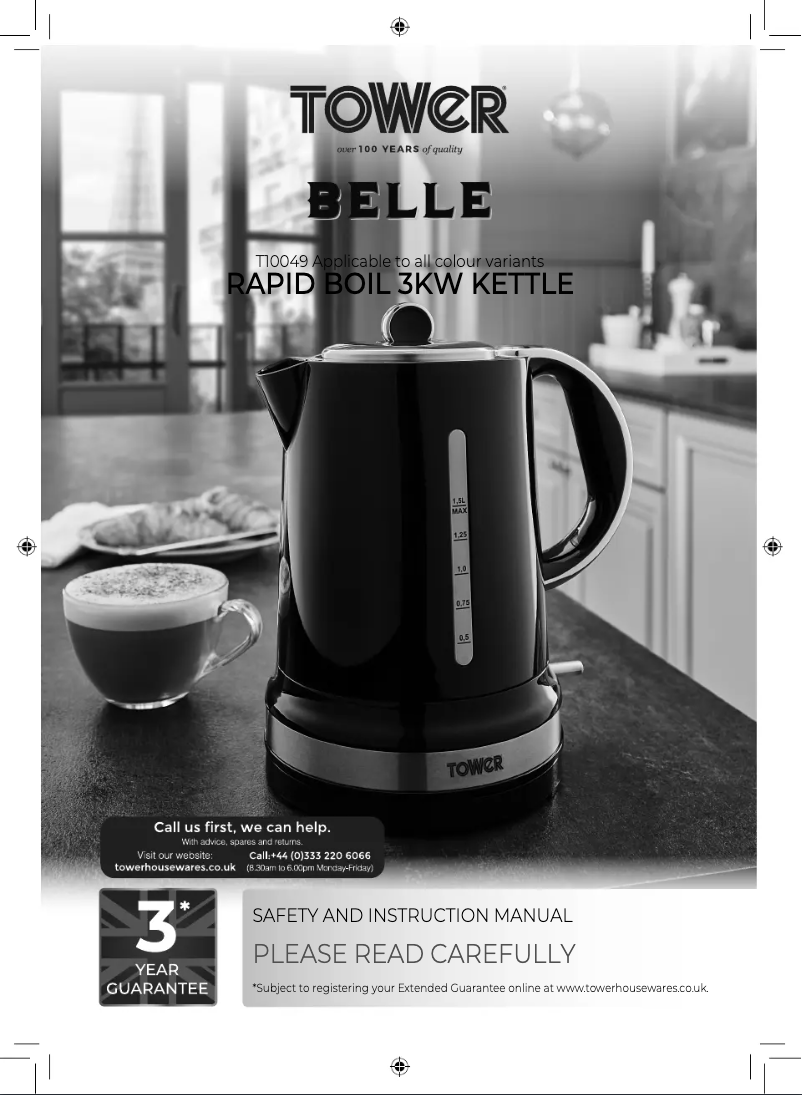 Page n°1 - Manuel utilisateur Tower Belle T10049