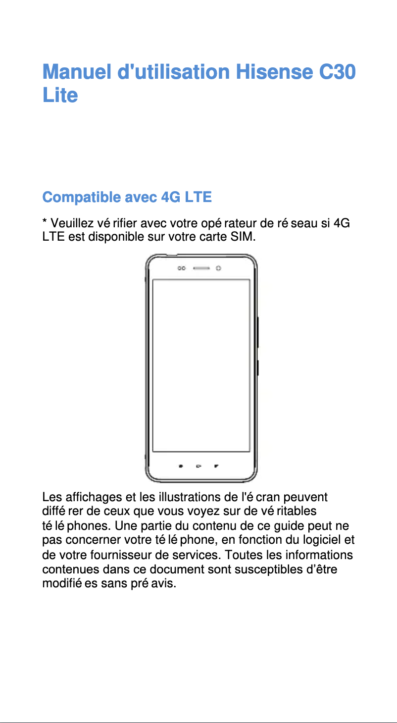 Image de la première page du manuel de l'appareil Rock Lite