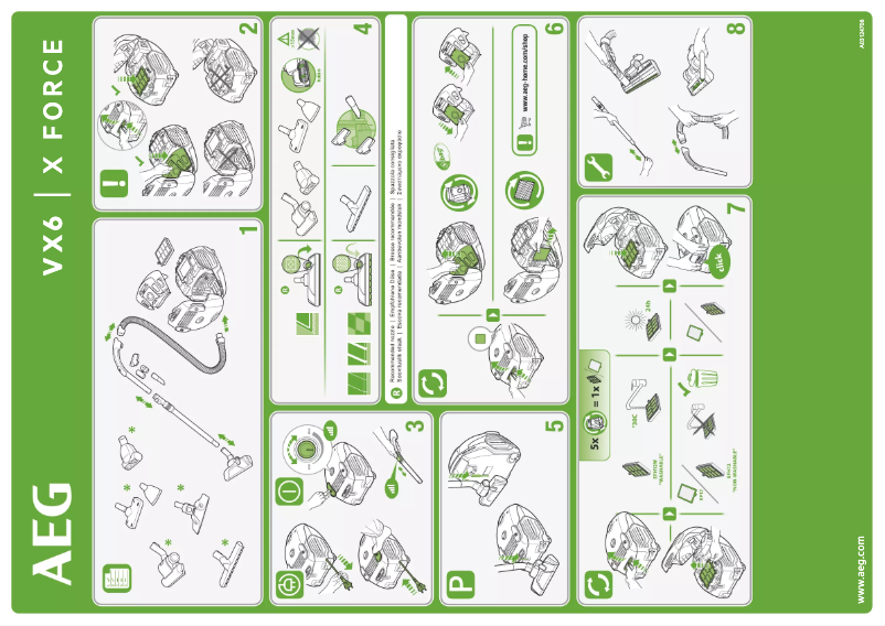 Page 1 de la notice Manuel utilisateur AEG VX6-1-IW-A