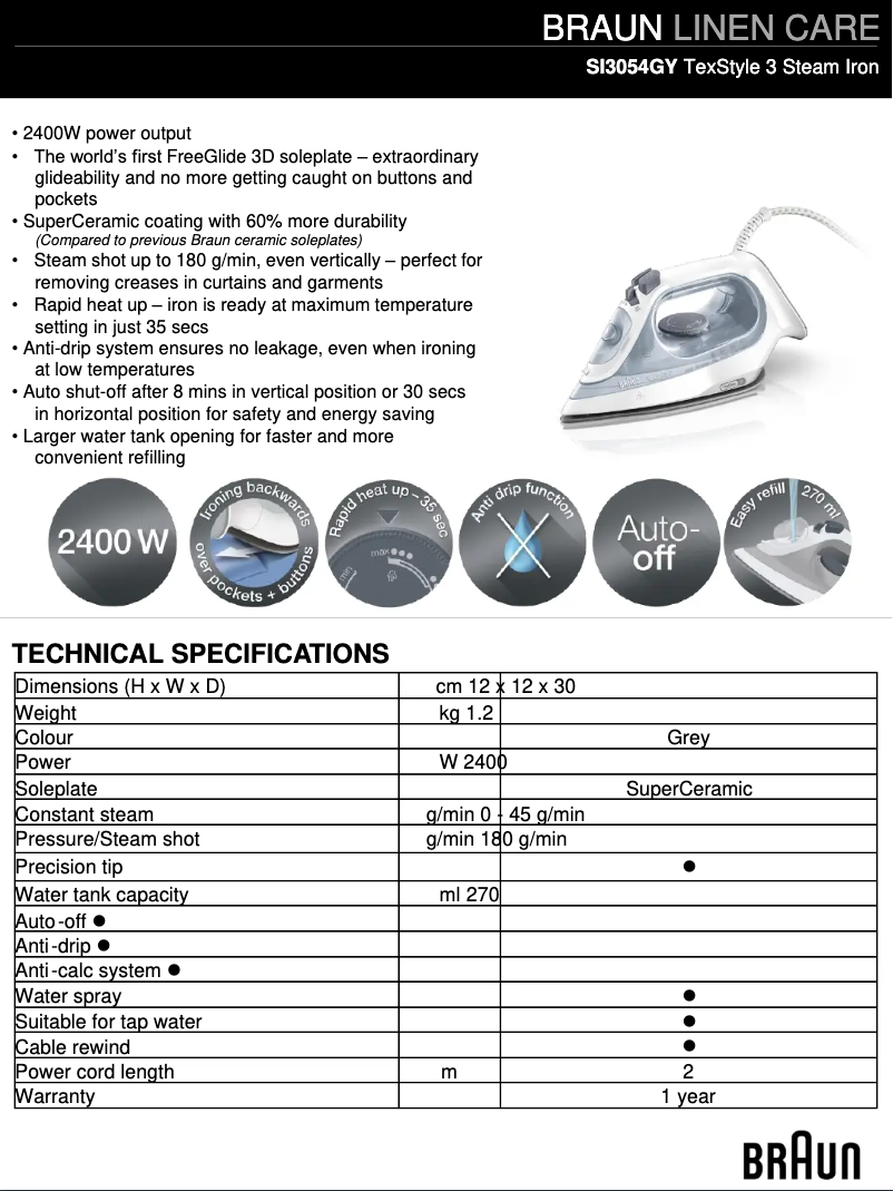 Image de la première page du manuel de l'appareil TexStyle 3