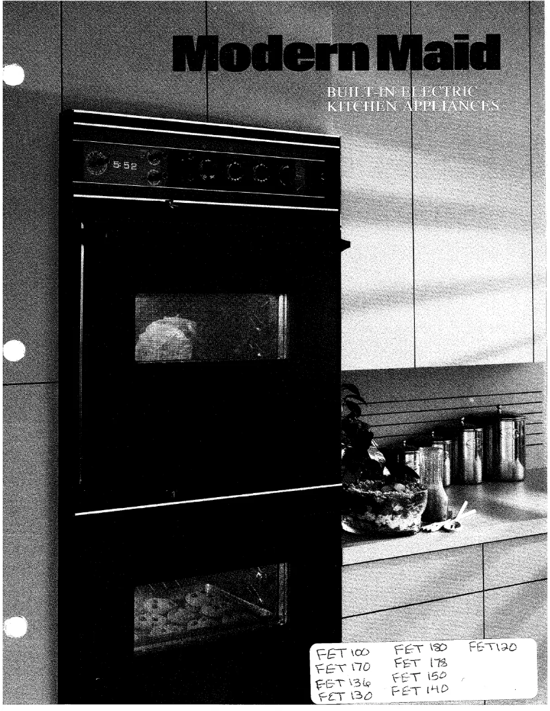 Page 1 de la notice Manuel utilisateur Modern Maid FET178