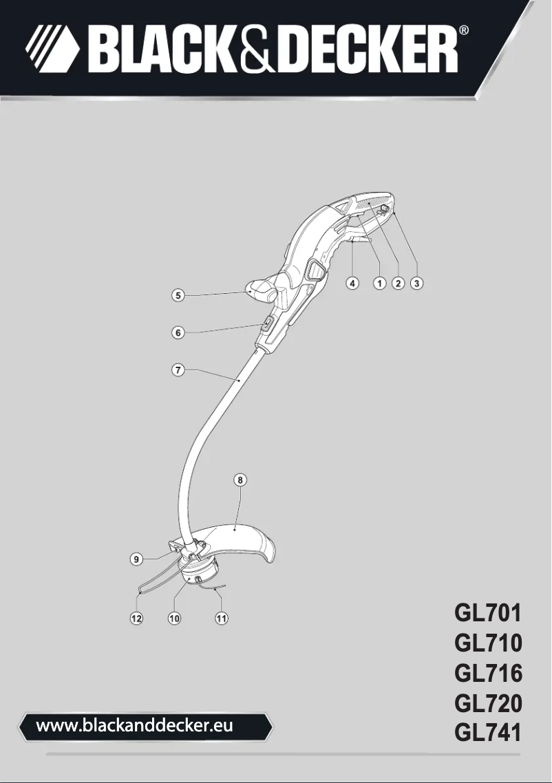 Page n°1 - Manuel utilisateur Black & Decker GL741
