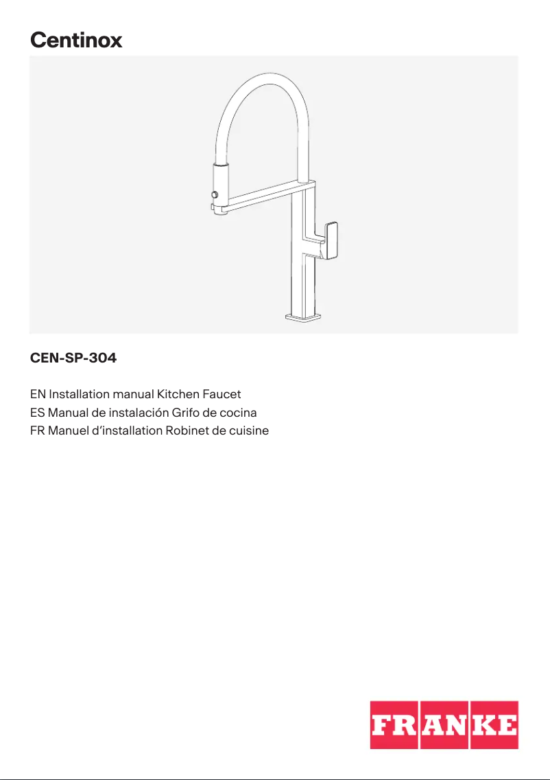 Image de la première page du manuel de l'appareil CEN-SP-304