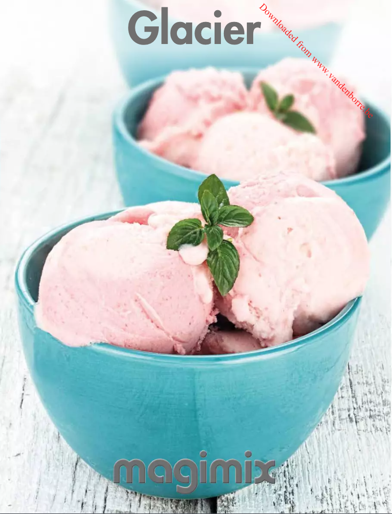 Page 1 de la notice Manuel utilisateur Magimix Glacier 11669