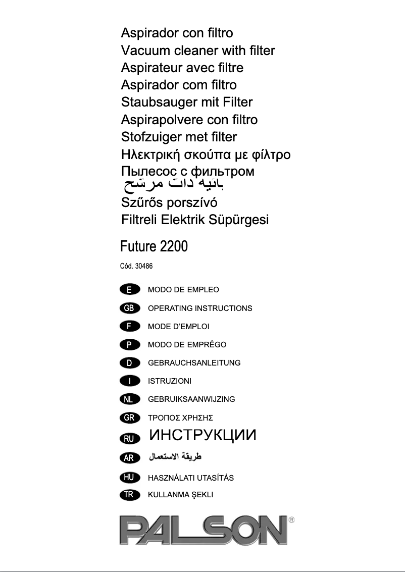 Página 1 del manual Manual de usuario Palson Future 2200