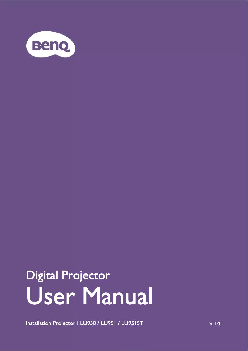 Image de la première page du manuel de l'appareil LU950