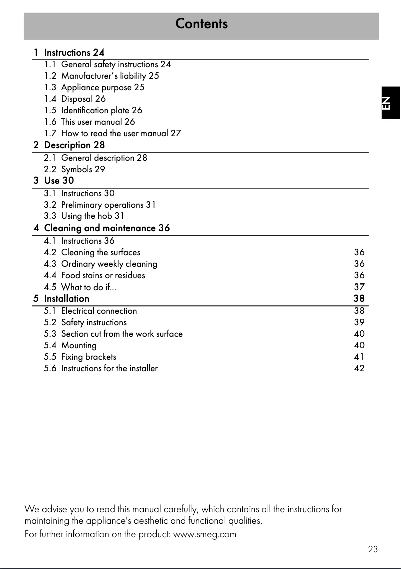Image de la première page du manuel de l'appareil PI964X