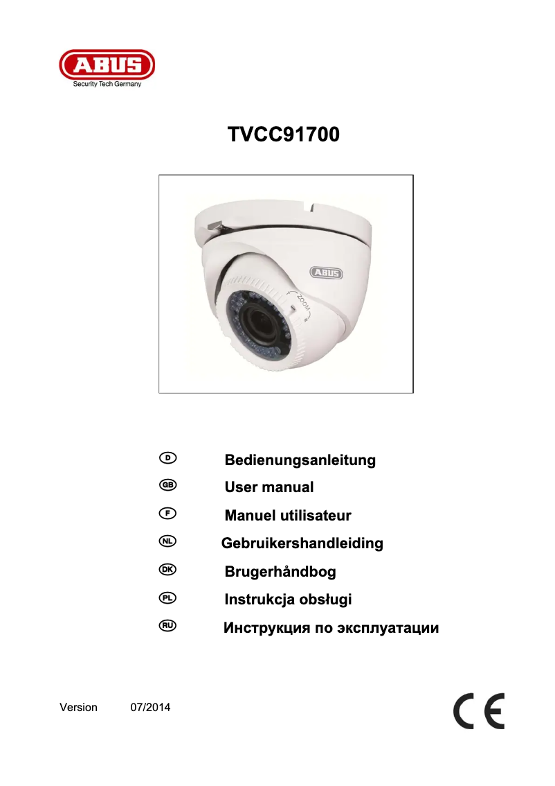 Página 1 del manual Manual de usuario Abus TVCC91700