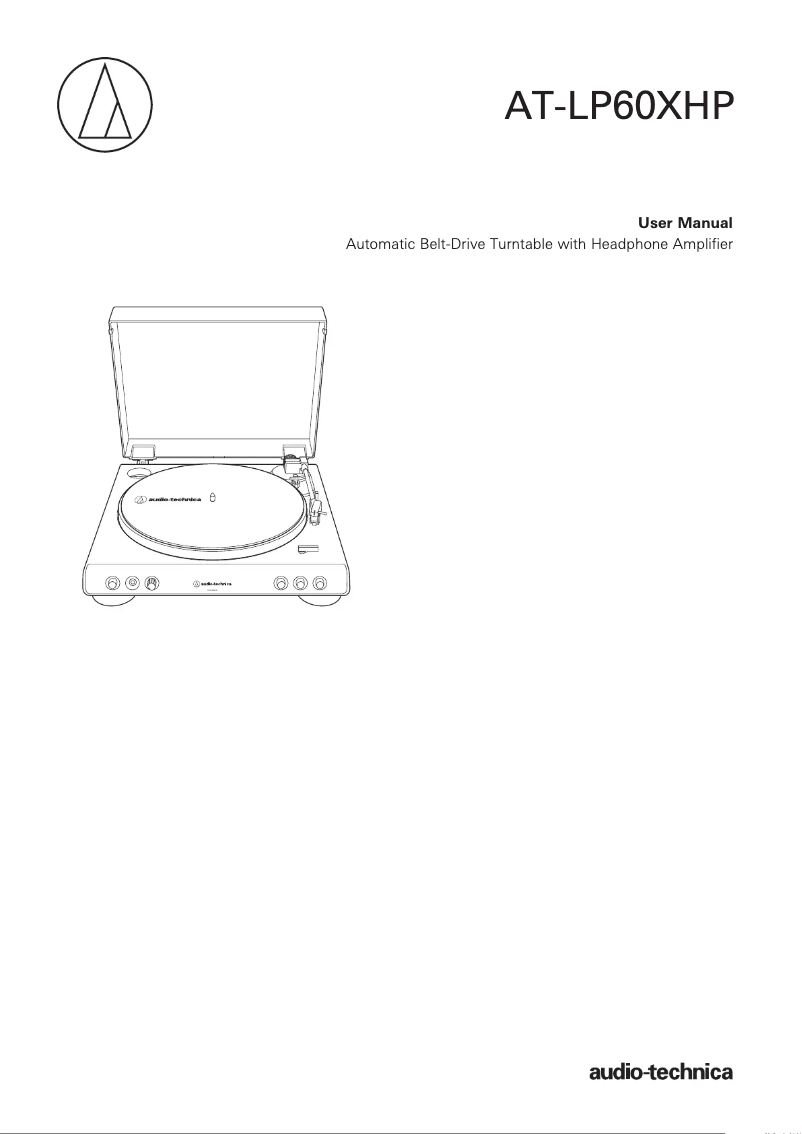 Page n°1 - Manuel utilisateur Audio-Technica AT-LP60XHP