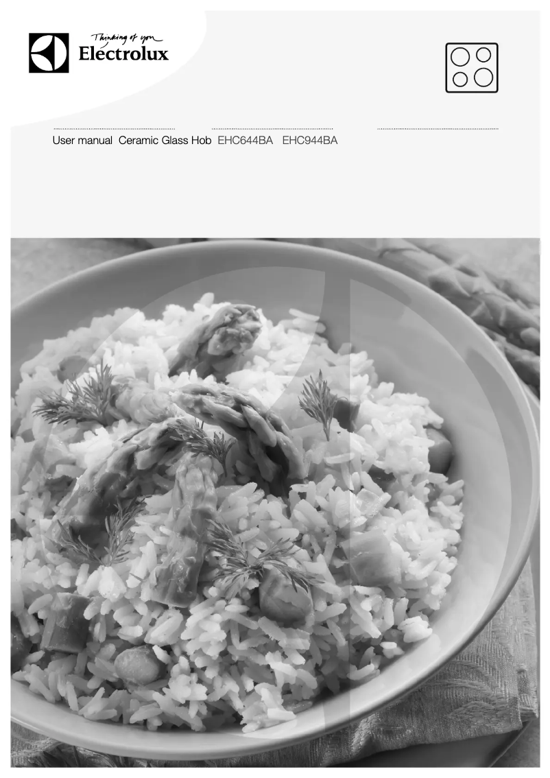 Page 1 de la notice Manuel utilisateur Electrolux EHC644BA