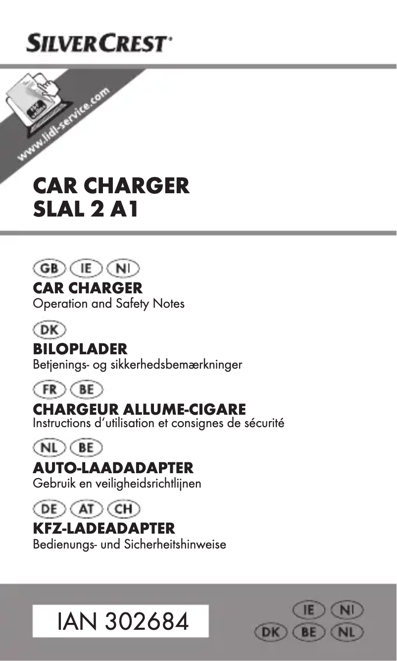 Page n°1 - Manuel utilisateur SilverCrest SLAL 2 A1