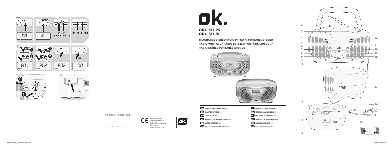 Page 1 de la notice Manuel utilisateur OK ORC 311-PK