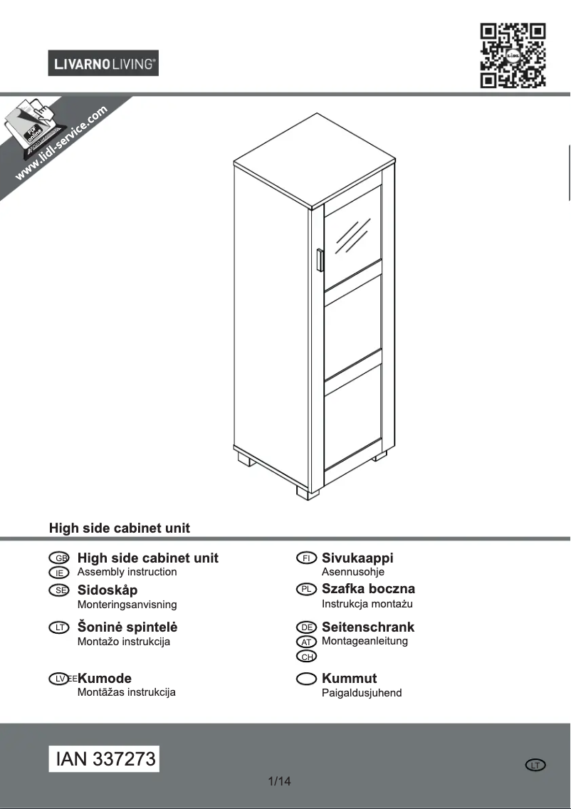 Page n°1 - Manuel utilisateur Livarno Lux IAN 337273