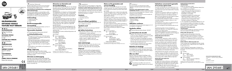Page 1 de la notice Manuel utilisateur Playtive IAN 295681